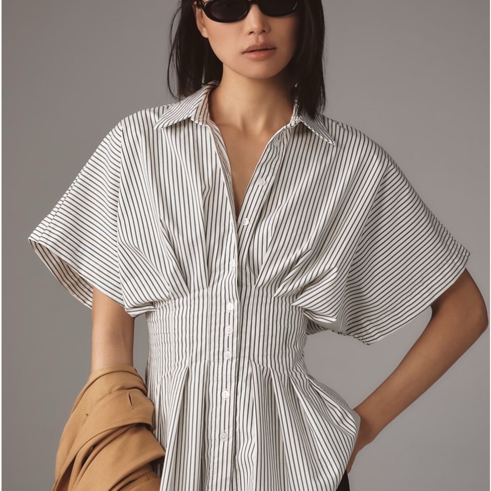 The Toby Pleated Blouse by Exquise